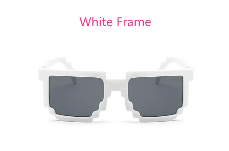 LongKeeper Fashion Kids Sunglasses Smaller Size Minecraft Sunglasses Mosaic Boys Girls Pixel Eyewares With Case Children Gift 27