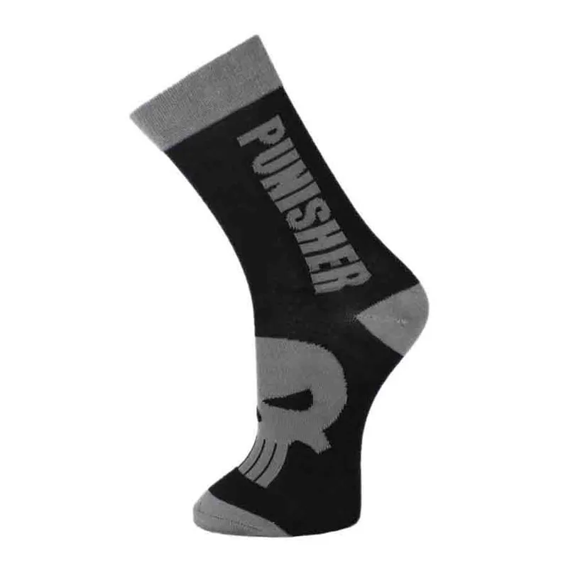 Men Flash cartoon cotton crew socks captain superhero batman elite deadpool socks personality men elastic skate knee socks 3