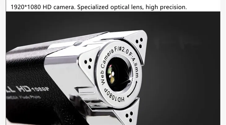 AONI Webcam 1920*1080 HD Computer Web Cam For Laptop Desktop Smart TV USB Plug and Play Low-light Gain 1080P Web Camera With MIC 2