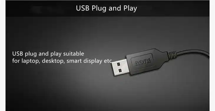 AONI Webcam 1920*1080 HD Computer Web Cam For Laptop Desktop Smart TV USB Plug and Play Low-light Gain 1080P Web Camera With MIC 12