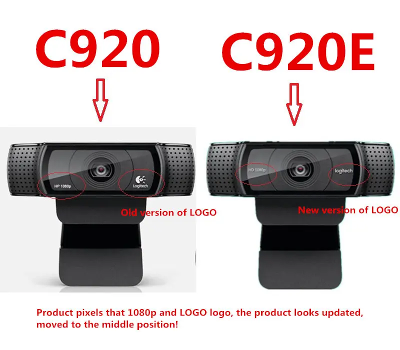 Logitech HD Pro Webcam C920e, Widescreen Video Calling and Recording,1080p Camera, Desktop or Laptop Webcam,C920 upgrade version 12