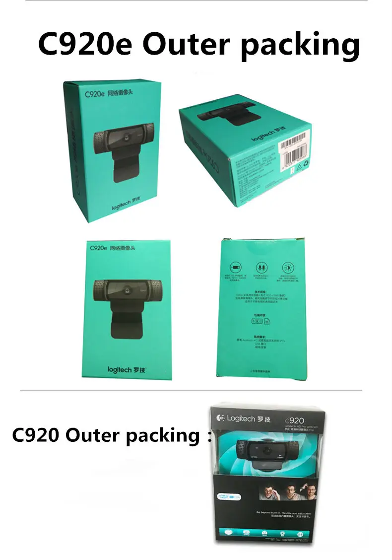 Logitech HD Pro Webcam C920e, Widescreen Video Calling and Recording,1080p Camera, Desktop or Laptop Webcam,C920 upgrade version 13