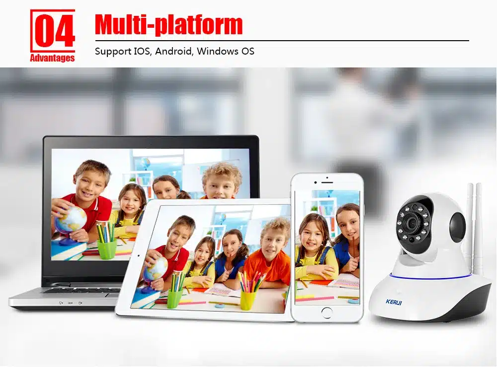 KERUI N62 Wireless Network camera 720P HD WiFi IP camera Webcam Home Security Camera Surveillance PnP P2P APP Pan Tilt IR Cut 22