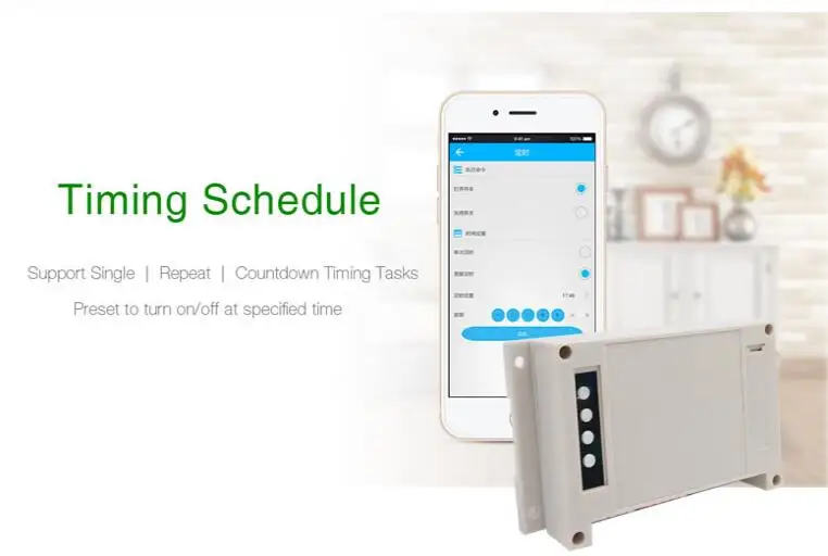 Itead Sonoff 4ch Channel Din Rail Mounting WiFI Switch Smart Home Automation Module on/off Wireless Timer Diy Switch 10A/2200W 12