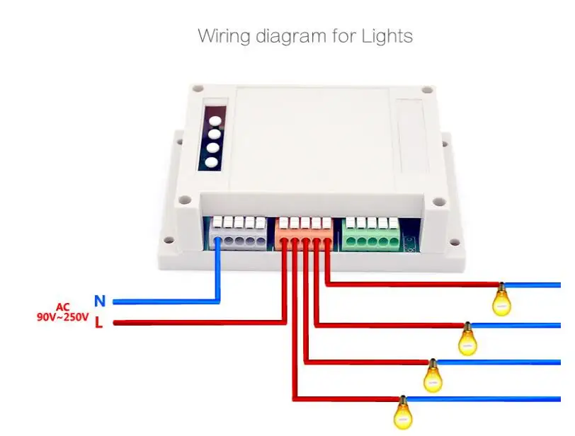 Itead Sonoff 4ch Channel Din Rail Mounting WiFI Switch Smart Home Automation Module on/off Wireless Timer Diy Switch 10A/2200W 16