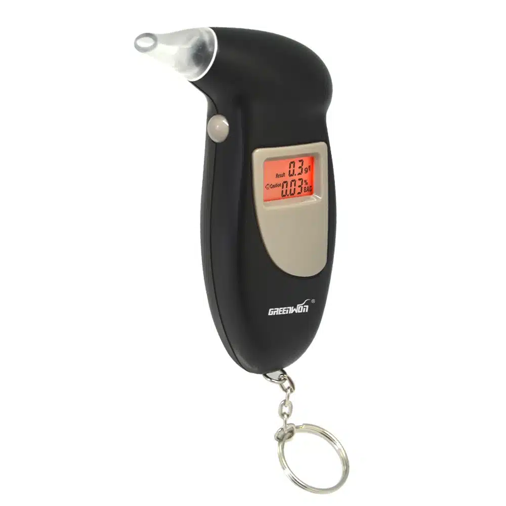 Quick Response Professional LCD Alcohol Tester Digital Alcohol Detector Breathalyzer 2017 Police Alcotester Backlight Display 15