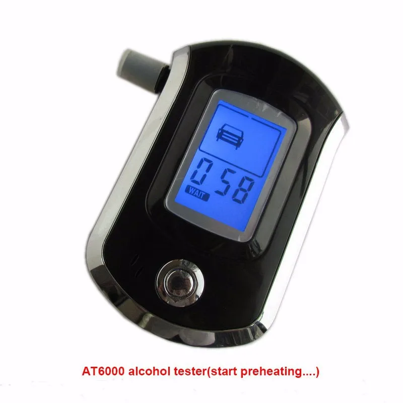 2017 Professional Mini Police Digital LCD Screen Breath Alkohol Alcohol Tester Breathalyzer AT6000 Bafometro Alcoholimetro 14