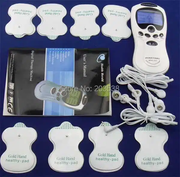 TENS Body Healthy care Digital meridian therapy massager machine Slim Slimming Muscle Relax Fat Burner pain new 2*4 pads massage 4