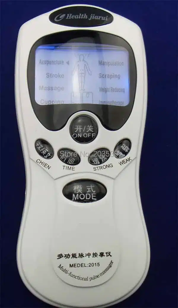 TENS Body Healthy care Digital meridian therapy massager machine Slim Slimming Muscle Relax Fat Burner pain new 2*4 pads massage 7