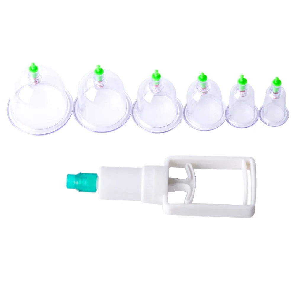 12 pcs/ Set Body Cupping Set Chinese Health Care Medical Vacuum Cupping Set Massage Therapy Kit Relaxation Healthy Massage Set 12
