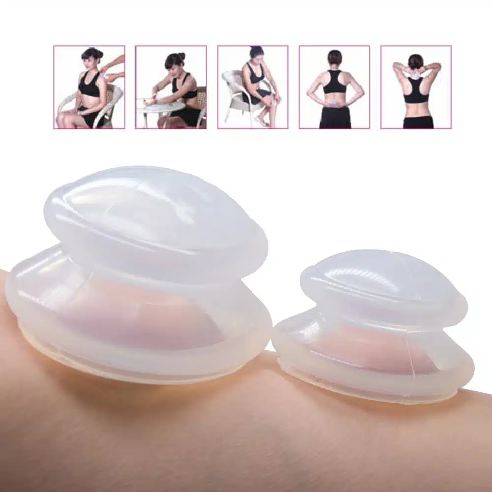 2 Pcs/Set Chinese Cupping Therapy Sets Silicone Cups Massage Cupping Slimming Acupuncture Machine Therapy Health D0706 10