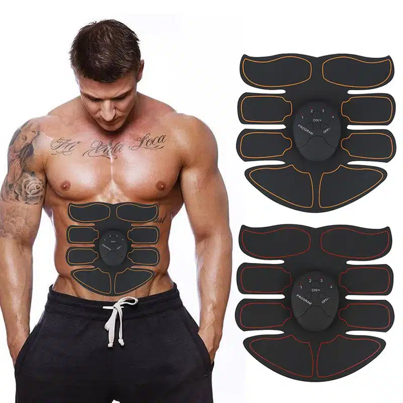 New EMS Abdominal Muscle Exerciser Trainer Smart ABS Stimulator Fitness Gym ABS Stickers Pad Body Loss Slimming Massager Unisex 1