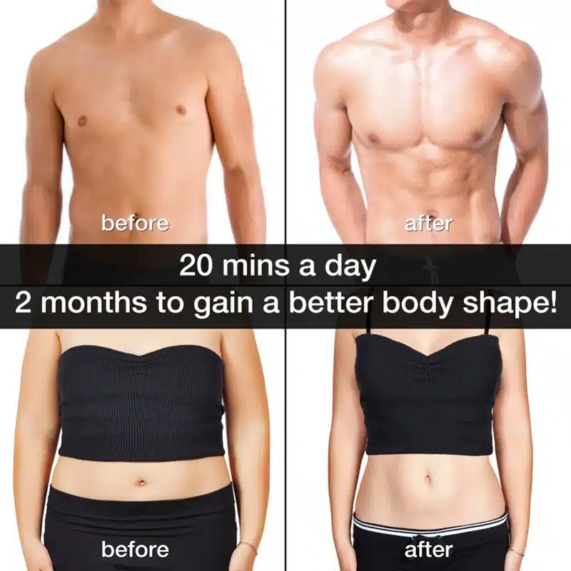 New EMS Abdominal Muscle Exerciser Trainer Smart ABS Stimulator Fitness Gym ABS Stickers Pad Body Loss Slimming Massager Unisex 8