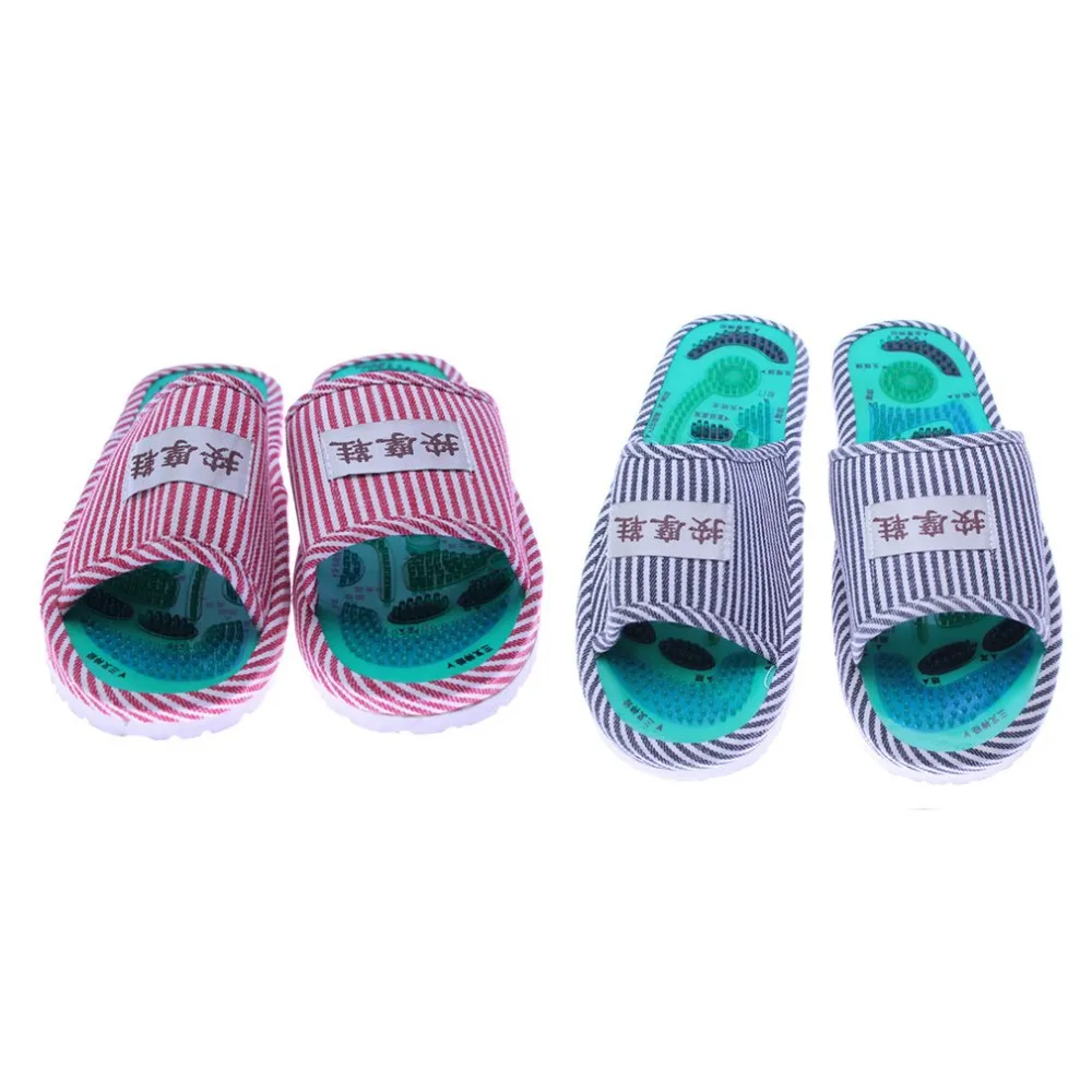 Healthy Striped Pattern Reflexology Foot Acupoint Slipper Massage Promote Blood Circulation Relaxation Foot GOOD Care Shoes 25cm 7
