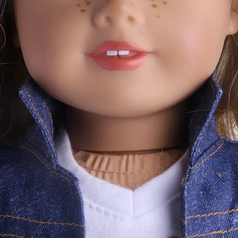 3 Items A Set 18 Inch American Girl Doll Clothes Jeans Coat +skit +white Shirt for 43cm Zapf Baby Dolls Suit Wear 15