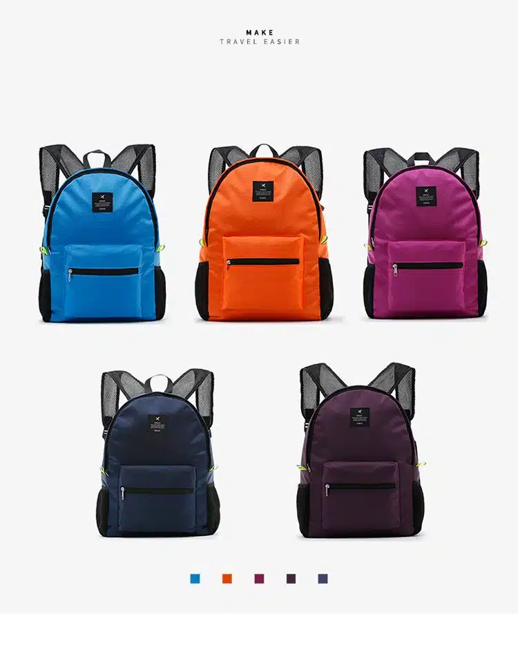 Women Nylon waterproof Backpacks journey Rucksacks Portable Hand Backpack For teenagers Girls Ladies School Travel Shoulder Bag 12