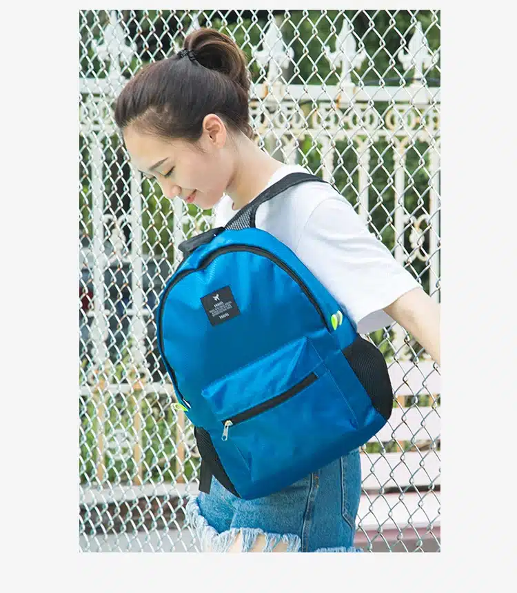 Women Nylon waterproof Backpacks journey Rucksacks Portable Hand Backpack For teenagers Girls Ladies School Travel Shoulder Bag 15