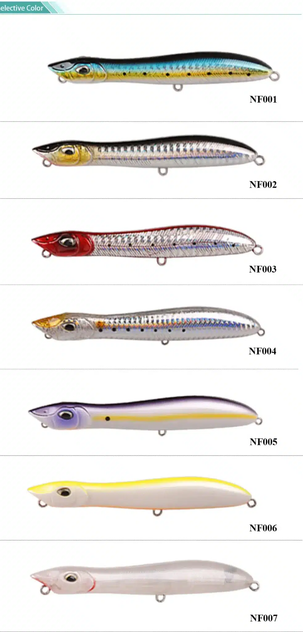 SMART Fishing Lure 105mm 10.33g Top Water Pencil Bait For Seabass Isca Artificial Para Pesca Leurre Souple Peche Fishing Tackle 6