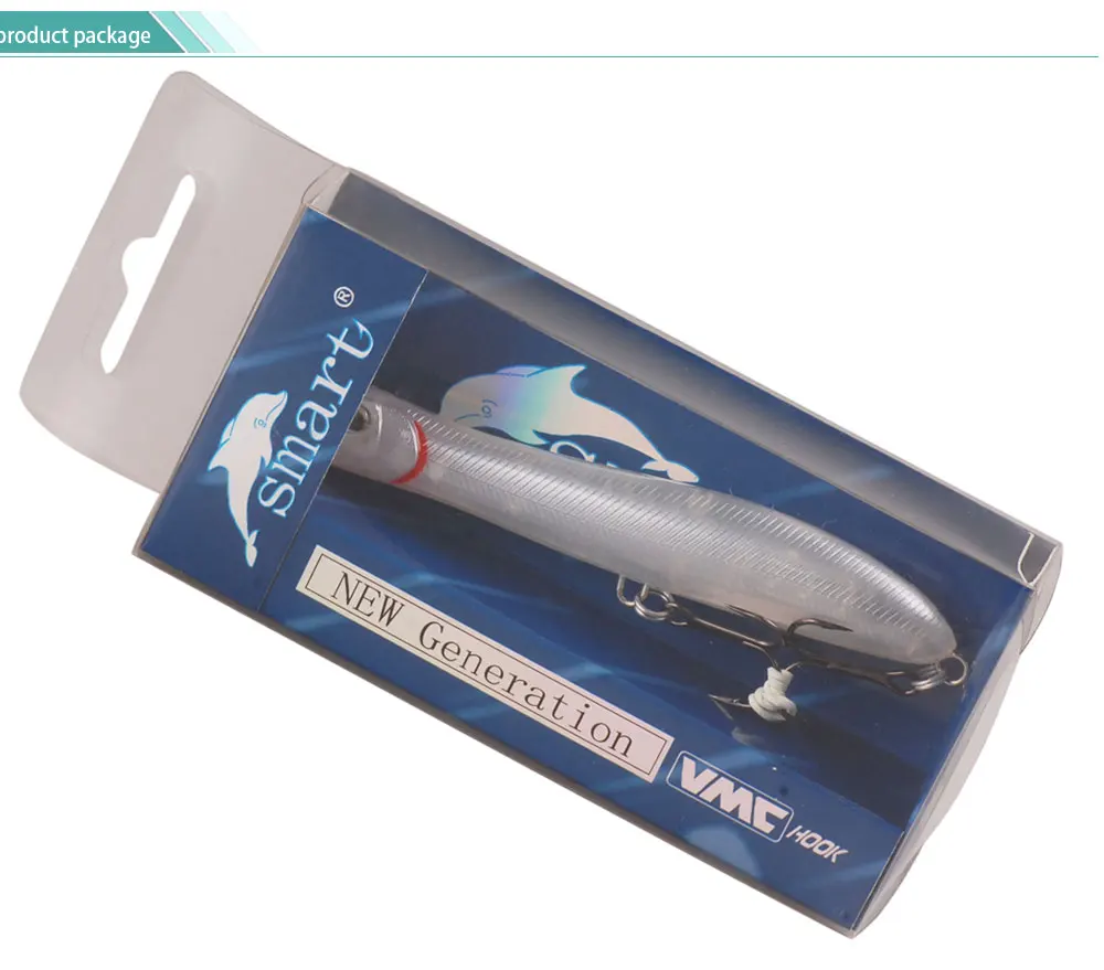 SMART Fishing Lure 105mm 10.33g Top Water Pencil Bait For Seabass Isca Artificial Para Pesca Leurre Souple Peche Fishing Tackle 7