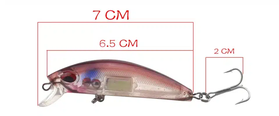 1Pcs 7CM 11.6G Japan Laser Hard bait Luminous Minnow Lure Aritificial ABS fish Wobblers Fishing Lures Good Crankbaits Peche 3