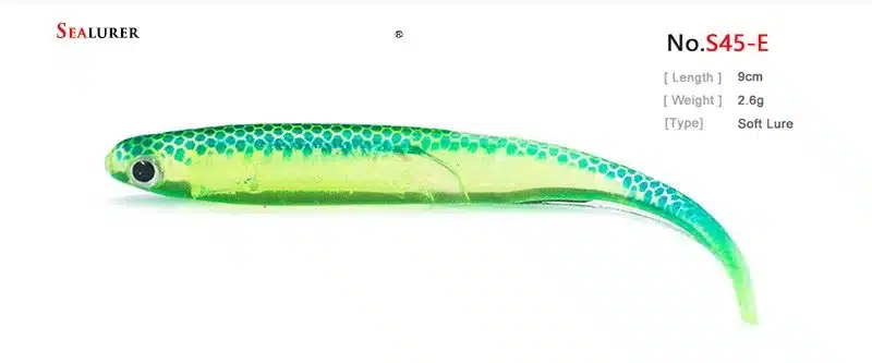 SEALURER Soft Lure 6pcs/lot 2.6g/90mm for Fishing Shad Fishing Worm Swimbaits Jig Head Soft Lure Fly Fishing Bait Fishing Lures 21
