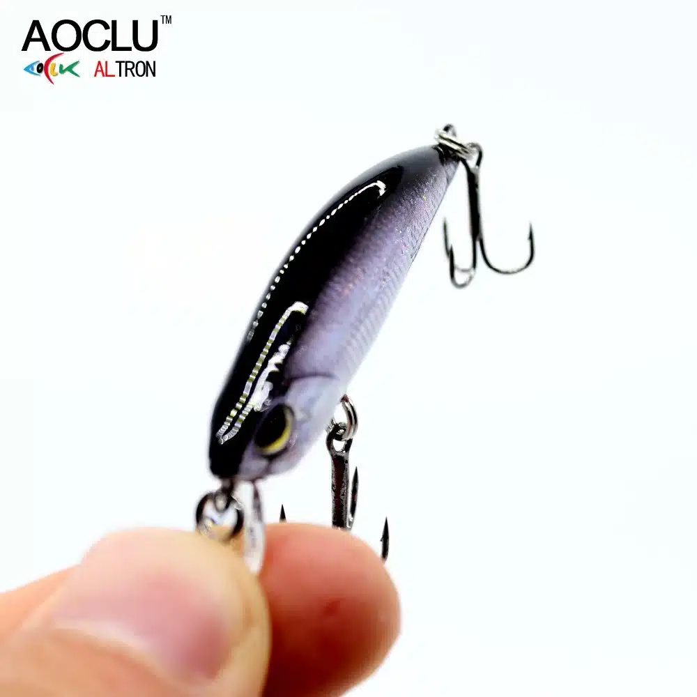 AOCLU wobblers Jerkbait 8 Colors 5cm 4.0g Hard Bait Small Minnow Crank Fishing lures Bass Fresh Salt water tackle sinking lure 6