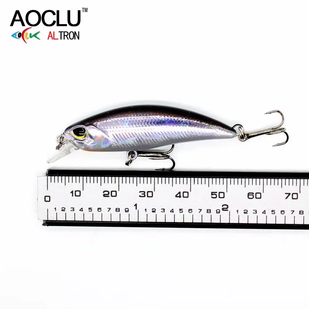 AOCLU wobblers Jerkbait 8 Colors 5cm 4.0g Hard Bait Small Minnow Crank Fishing lures Bass Fresh Salt water tackle sinking lure 8