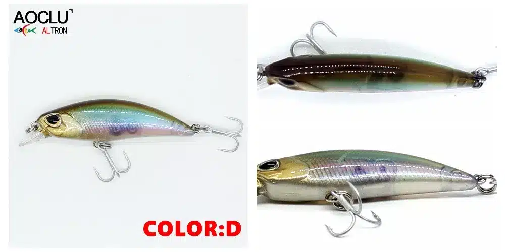 AOCLU wobblers Jerkbait 8 Colors 5cm 4.0g Hard Bait Small Minnow Crank Fishing lures Bass Fresh Salt water tackle sinking lure 12