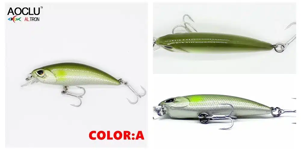 AOCLU wobblers Jerkbait 8 Colors 5cm 4.0g Hard Bait Small Minnow Crank Fishing lures Bass Fresh Salt water tackle sinking lure 13