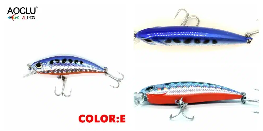 AOCLU wobblers Jerkbait 8 Colors 5cm 4.0g Hard Bait Small Minnow Crank Fishing lures Bass Fresh Salt water tackle sinking lure 15