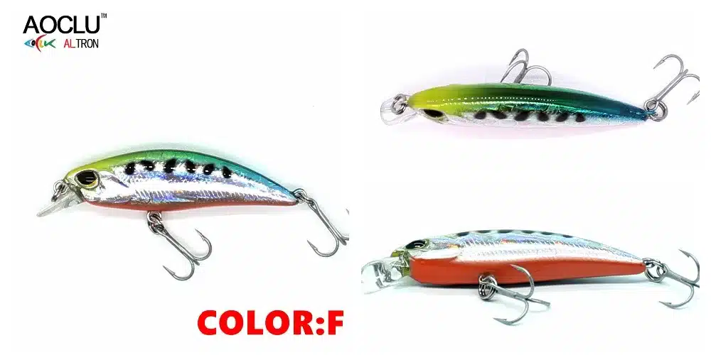 AOCLU wobblers Jerkbait 8 Colors 5cm 4.0g Hard Bait Small Minnow Crank Fishing lures Bass Fresh Salt water tackle sinking lure 17