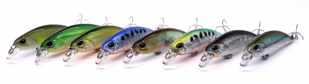 AOCLU wobblers Jerkbait 8 Colors 5cm 4.0g Hard Bait Small Minnow Crank Fishing lures Bass Fresh Salt water tackle sinking lure 19