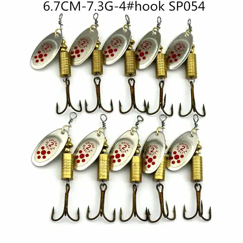 HENGJIA 10pcs Mixed size Metal Sequin Spinnerbait Fishing Lure Spoon Bait Fishing Tackle 20 kinds pesca peche japan lure fishing 23