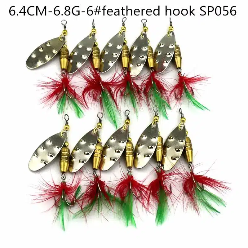 HENGJIA 10pcs Mixed size Metal Sequin Spinnerbait Fishing Lure Spoon Bait Fishing Tackle 20 kinds pesca peche japan lure fishing 25