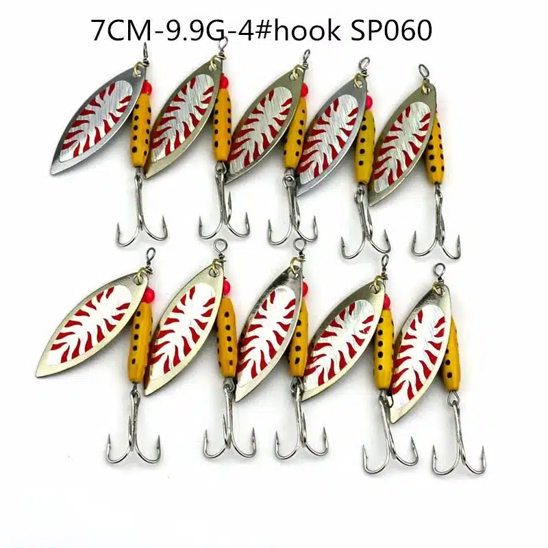 HENGJIA 10pcs Mixed size Metal Sequin Spinnerbait Fishing Lure Spoon Bait Fishing Tackle 20 kinds pesca peche japan lure fishing 29
