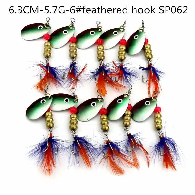 HENGJIA 10pcs Mixed size Metal Sequin Spinnerbait Fishing Lure Spoon Bait Fishing Tackle 20 kinds pesca peche japan lure fishing 31