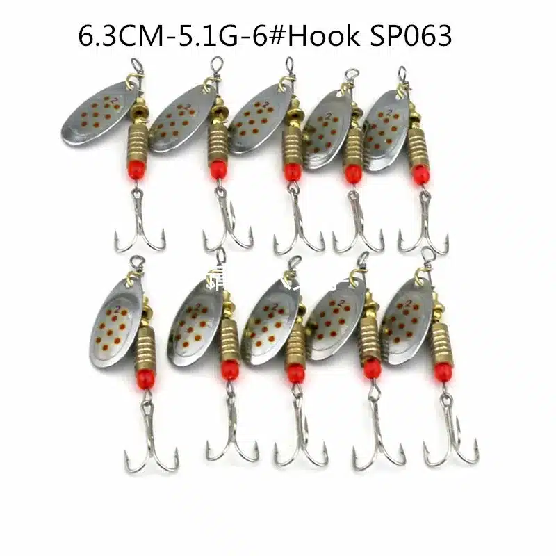 HENGJIA 10pcs Mixed size Metal Sequin Spinnerbait Fishing Lure Spoon Bait Fishing Tackle 20 kinds pesca peche japan lure fishing 32