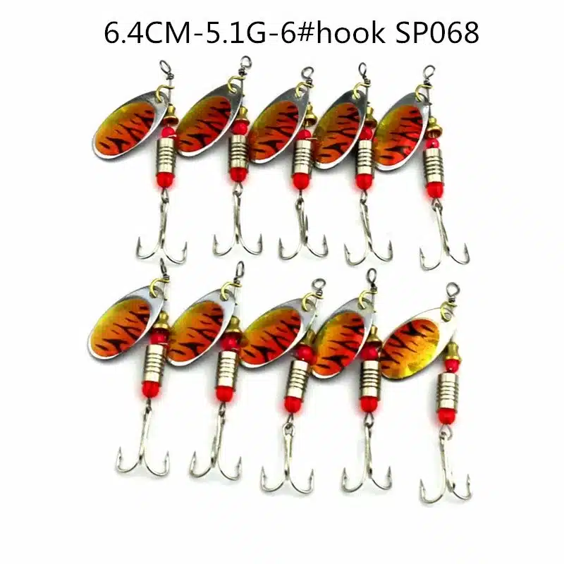 HENGJIA 10pcs Mixed size Metal Sequin Spinnerbait Fishing Lure Spoon Bait Fishing Tackle 20 kinds pesca peche japan lure fishing 37