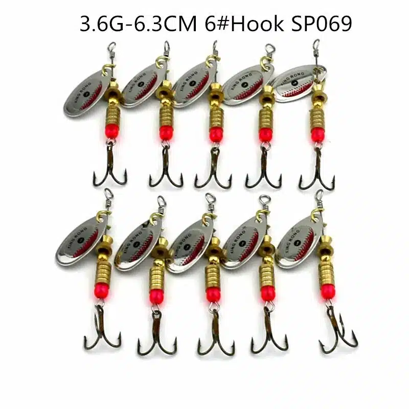 HENGJIA 10pcs Mixed size Metal Sequin Spinnerbait Fishing Lure Spoon Bait Fishing Tackle 20 kinds pesca peche japan lure fishing 38
