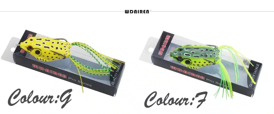 WDAIREN High Quality Kopper Live Target Frog Lure 6cm/12g Snakehead Lure Topwater Simulation 1Pcs Frog Fishing Lure WD-036 24