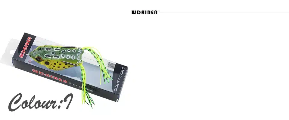 WDAIREN High Quality Kopper Live Target Frog Lure 6cm/12g Snakehead Lure Topwater Simulation 1Pcs Frog Fishing Lure WD-036 25