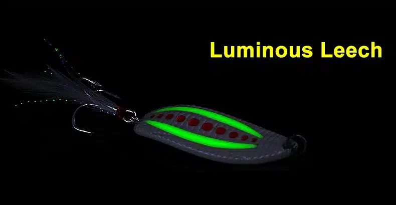 Metal VIB 3color 7g/10g/15g/20g Luminous Leech fidget Spinners Spoon Angling Hard Baits Night FishingTackle Fishing Lures 15