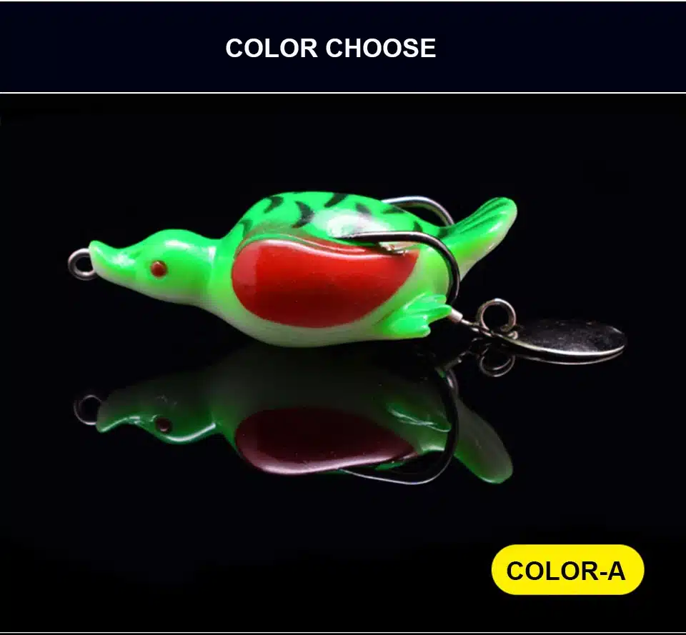 1PCS New Pesca Pike Fishing Lure Artificial Bait 14g 65mm Sinking Duck Lure Soft Baits Fishing Wobblers Frog Lure 17