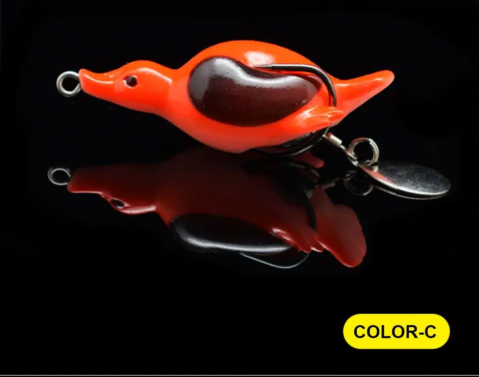 1PCS New Pesca Pike Fishing Lure Artificial Bait 14g 65mm Sinking Duck Lure Soft Baits Fishing Wobblers Frog Lure 19