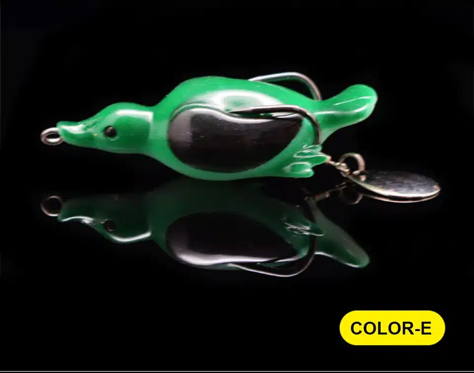1PCS New Pesca Pike Fishing Lure Artificial Bait 14g 65mm Sinking Duck Lure Soft Baits Fishing Wobblers Frog Lure 21