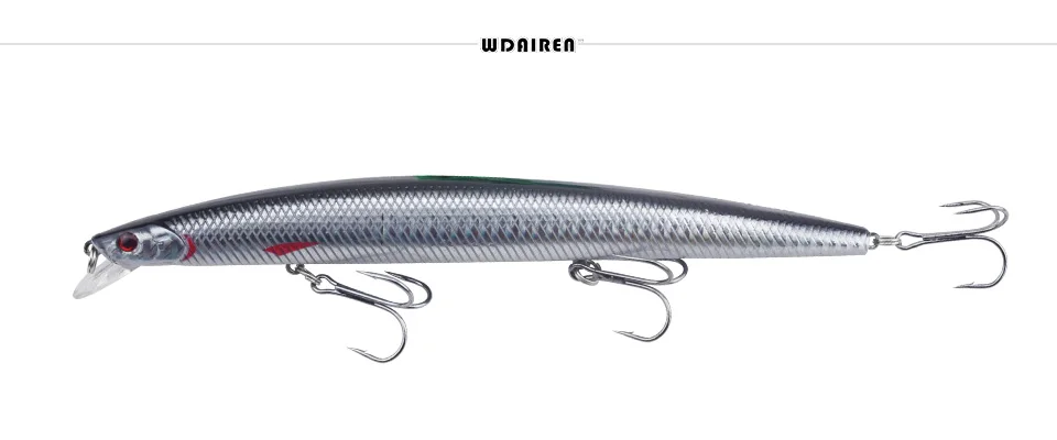 1Pcs 18cm/23g Big Minnow Fishing Lures Crankbait Iscas Artificiais Para Pesca Sea Wobbler Swimming Baits Fishing Tackle WD-207 18