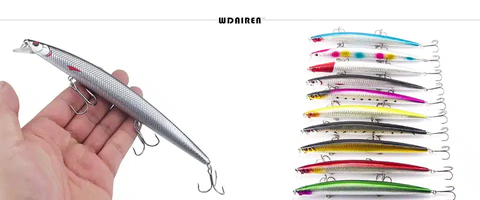 1Pcs 18cm/23g Big Minnow Fishing Lures Crankbait Iscas Artificiais Para Pesca Sea Wobbler Swimming Baits Fishing Tackle WD-207 24