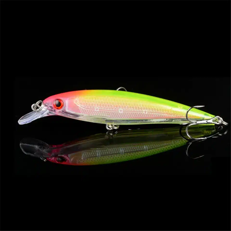 1PCS Floating Minnow Fishing Lure Laser Hard Artificial Bait 3D Eyes 11cm 13.4g Fishing Wobblers Crankbait Minnows 16