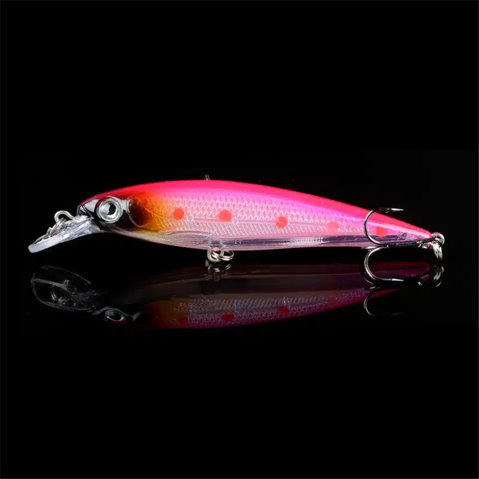 1PCS Floating Minnow Fishing Lure Laser Hard Artificial Bait 3D Eyes 11cm 13.4g Fishing Wobblers Crankbait Minnows 18