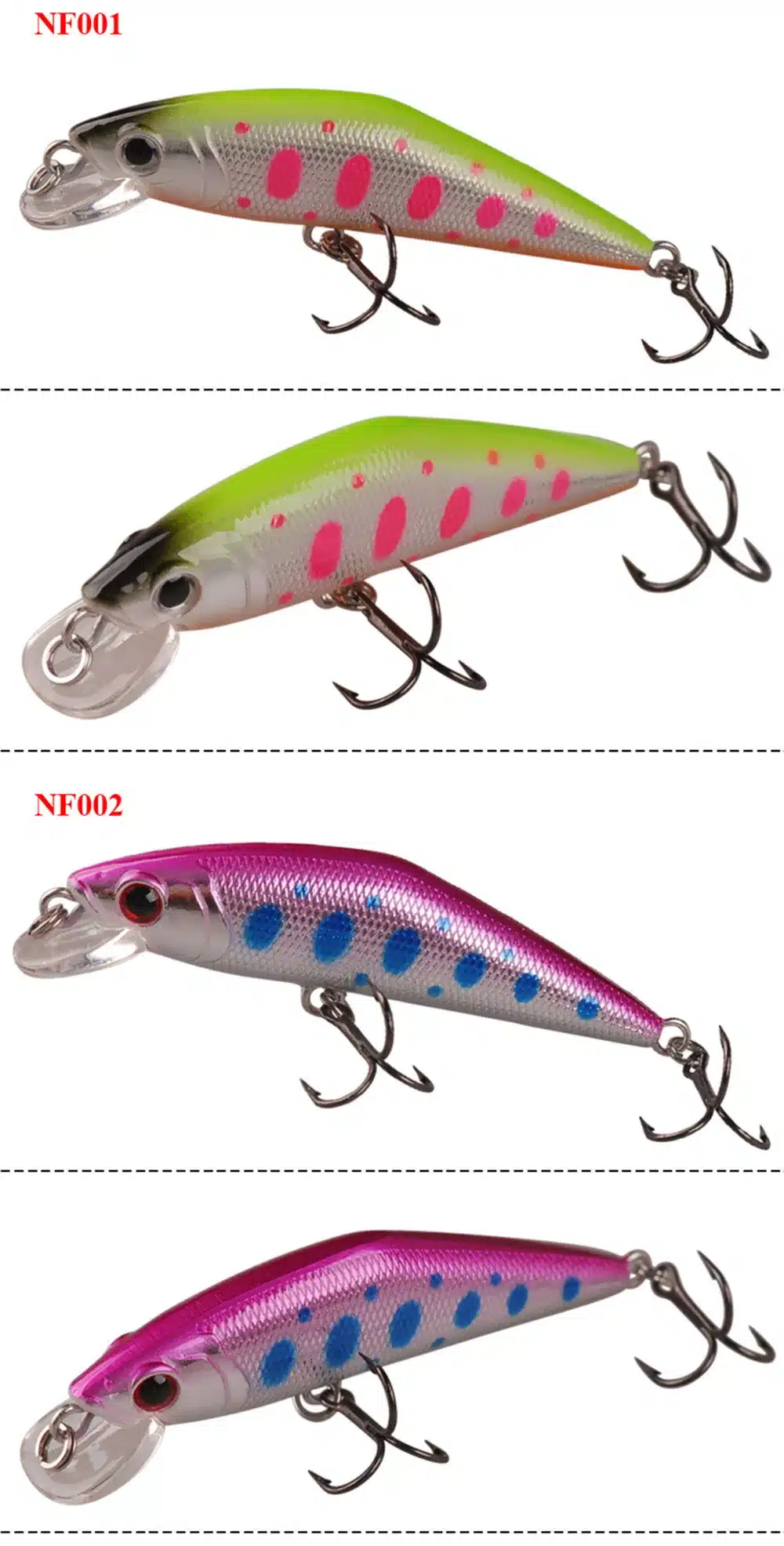 SMART Minnow Bait 50mm3.6g Sinking Hard Fishing Lure VMC Hook Isca Artificial Para Pesca Leurre Peche Fishing Wobblers Kunstaas 13